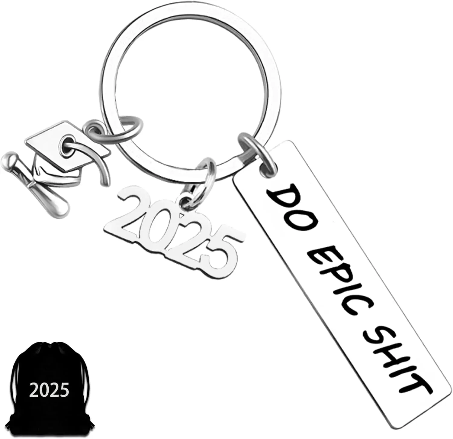 2025 Graduation Gifts Keychain for Women Him 2025 Senior Keychain for Her Men Student Graduate Grad Idea Son Daughter Teen College High School Jewelry Present Boy Girl Grads softball senior