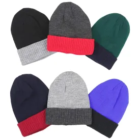 6-Pack: ToBeInStyle Children's Warm and Cute Acrylic Winter Beanies