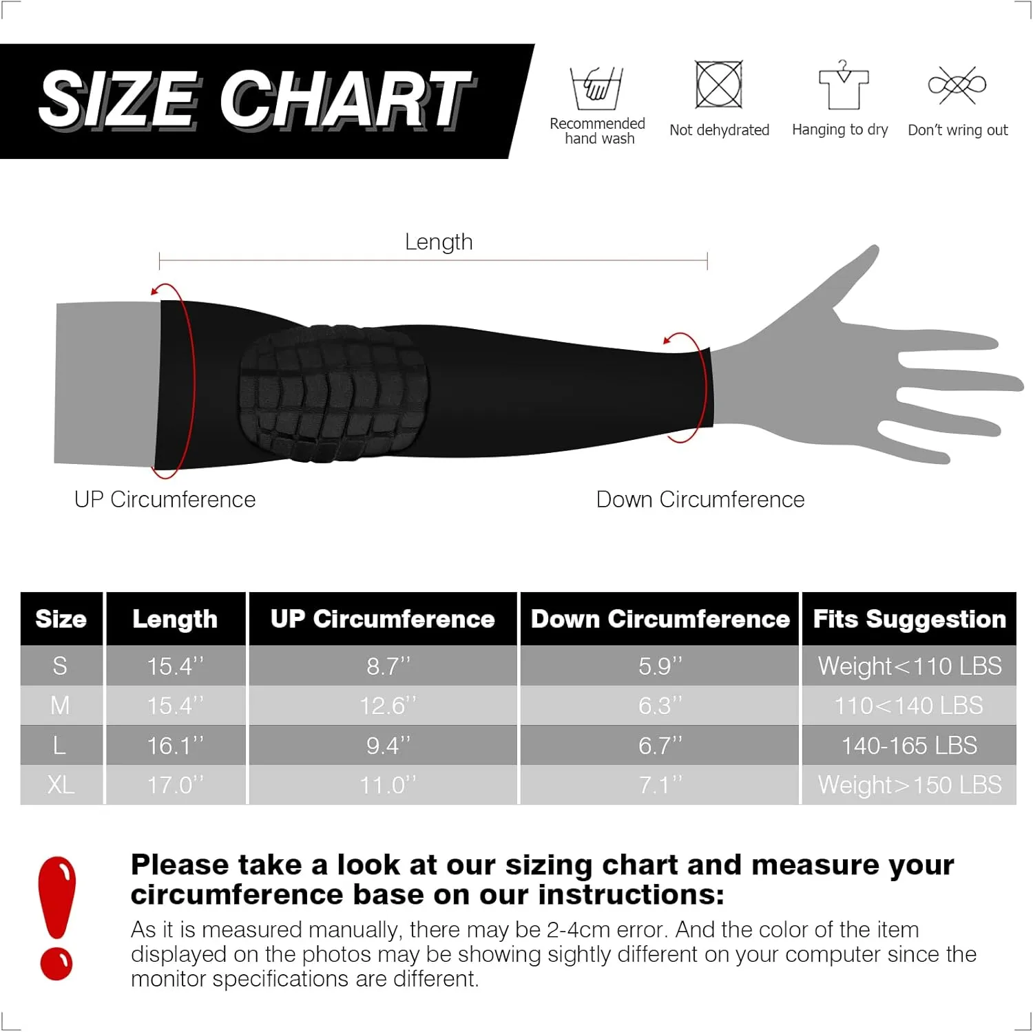 AceList 2PCS Elbow Pads with Padded Compression Shield Shape Arm Sleeves for Protection - Suitable for Basketball, Volleyball