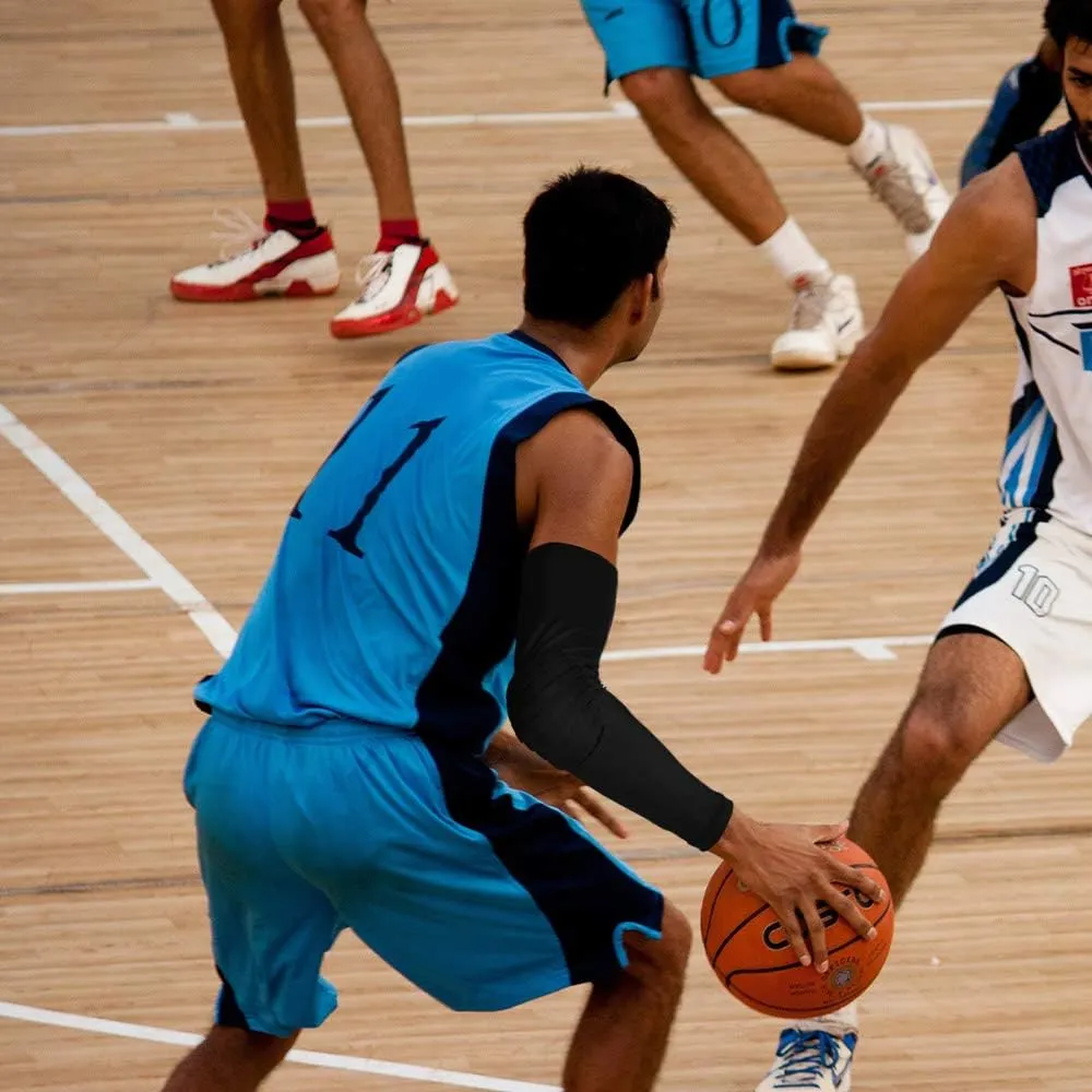 AceList 2PCS Elbow Pads with Padded Compression Shield Shape Arm Sleeves for Protection - Suitable for Basketball, Volleyball