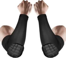 AceList 2PCS Elbow Pads with Padded Compression Shield Shape Arm Sleeves for Protection - Suitable for Basketball, Volleyball