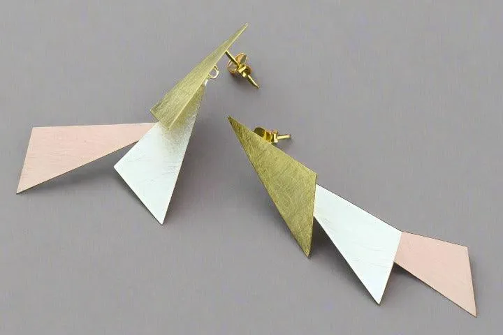 Asteria stud - silver, gold, rose gold