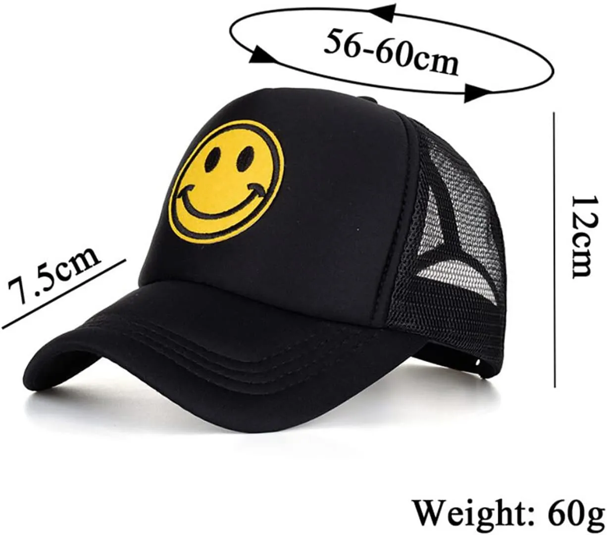 Baseball Cap Adjustable Trucker Hat Ponytail Sun Hats for Women Men
