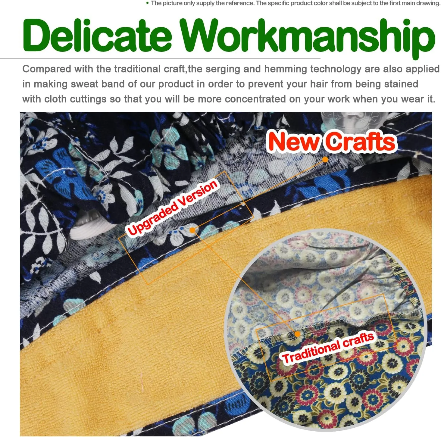 Button Scrub Cap Women and Men's Hat Scrub Cap Buttons Working Hat One Size Multi Color