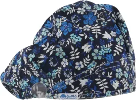 Button Scrub Cap Women and Men's Hat Scrub Cap Buttons Working Hat One Size Multi Color