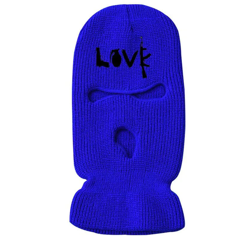Casual street three-hole ski mask Beanies
