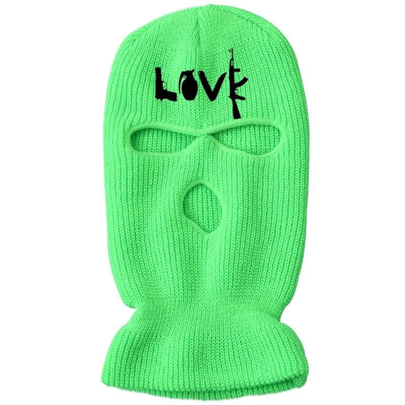 Casual street three-hole ski mask Beanies