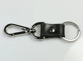 Clip-On / Swivel Leather Keychain