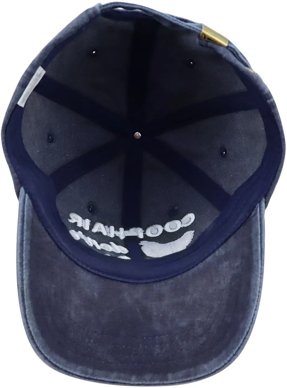 Coop Hair Don't Care Hat Hat for Men Women, Funny Adjustable Cotton Embroidered Farm Chicken Lovers Baseball Cap