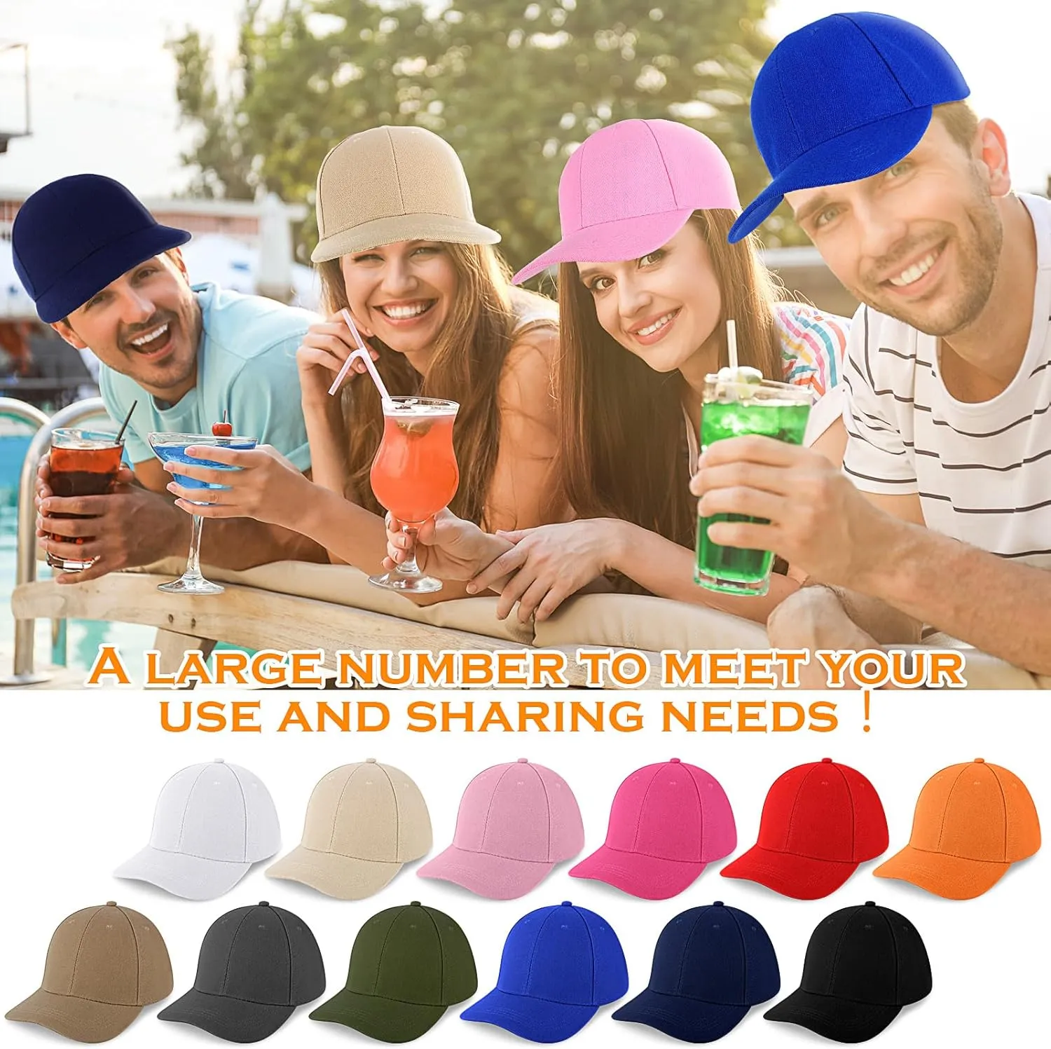 Coume 36 Pcs Blank Baseball Cap Bulk Adjustable Denim Plain Dad Hats Unisex Low Profile Camouflage Cap for Trucker Men Women