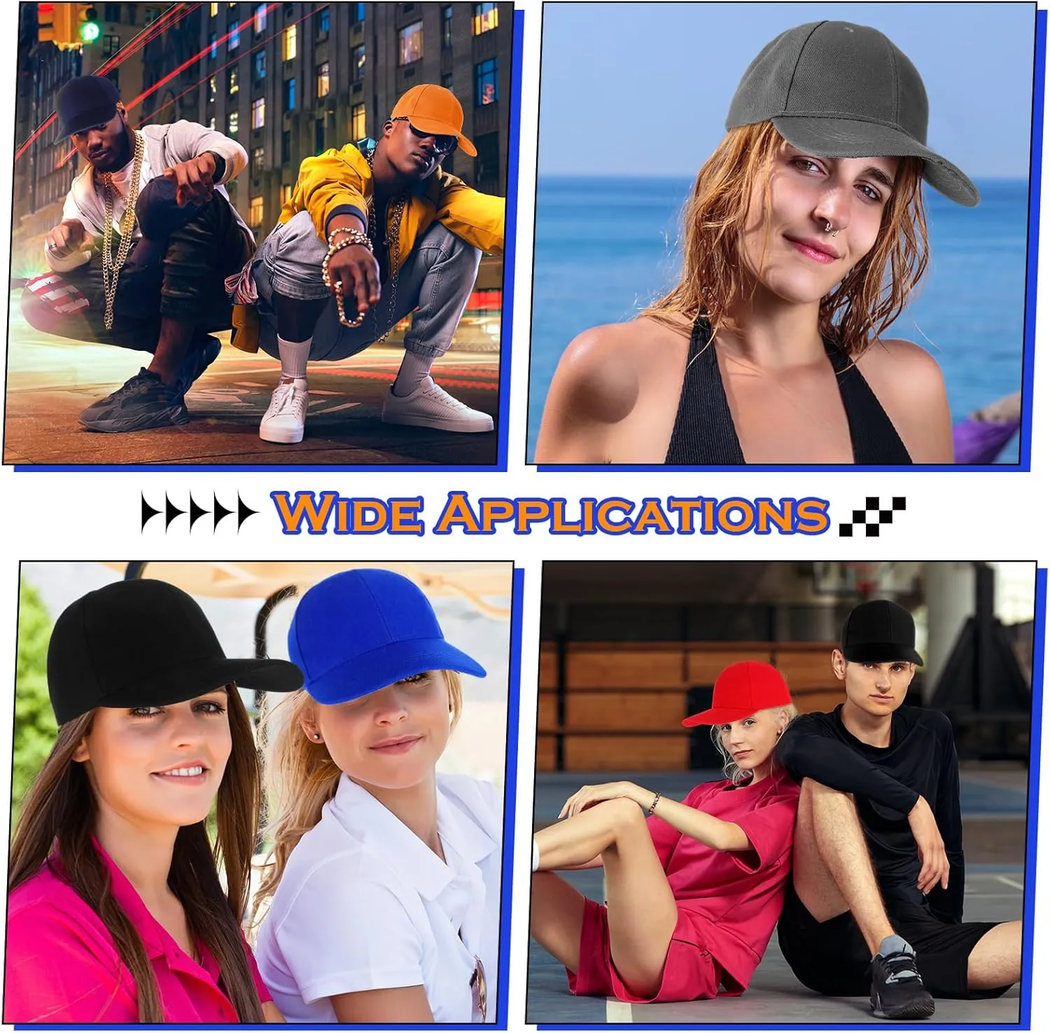 Coume 36 Pcs Blank Baseball Cap Bulk Adjustable Denim Plain Dad Hats Unisex Low Profile Camouflage Cap for Trucker Men Women