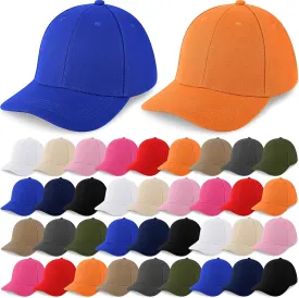 Coume 36 Pcs Blank Baseball Cap Bulk Adjustable Denim Plain Dad Hats Unisex Low Profile Camouflage Cap for Trucker Men Women