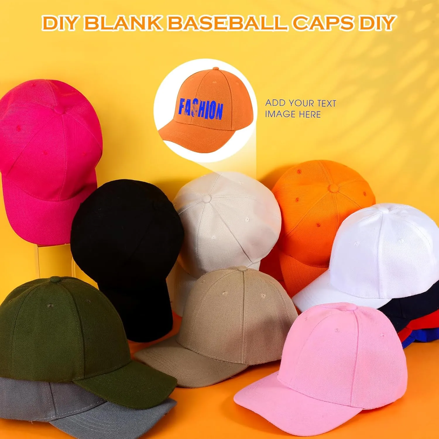 Coume 36 Pcs Blank Baseball Cap Bulk Adjustable Denim Plain Dad Hats Unisex Low Profile Camouflage Cap for Trucker Men Women