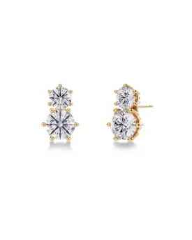 Crown Studs Duo Gold