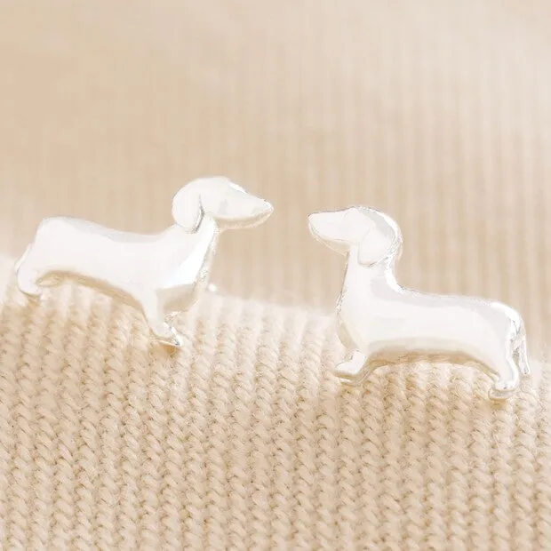 Dachshund Dog Stud Earrings