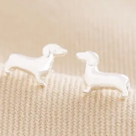 Dachshund Dog Stud Earrings