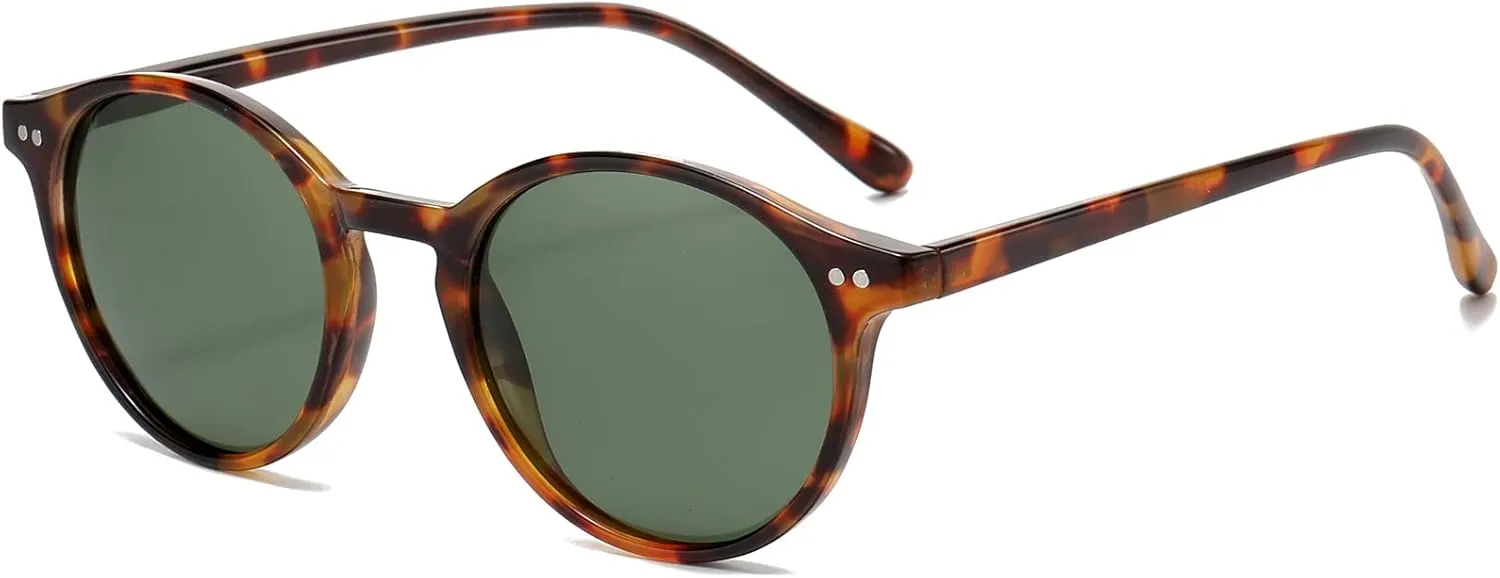 EYLRIM Classic Polarized Round Sunglasses for Women Men Vintage Style Lightweight Circle Frame Sun Glasses