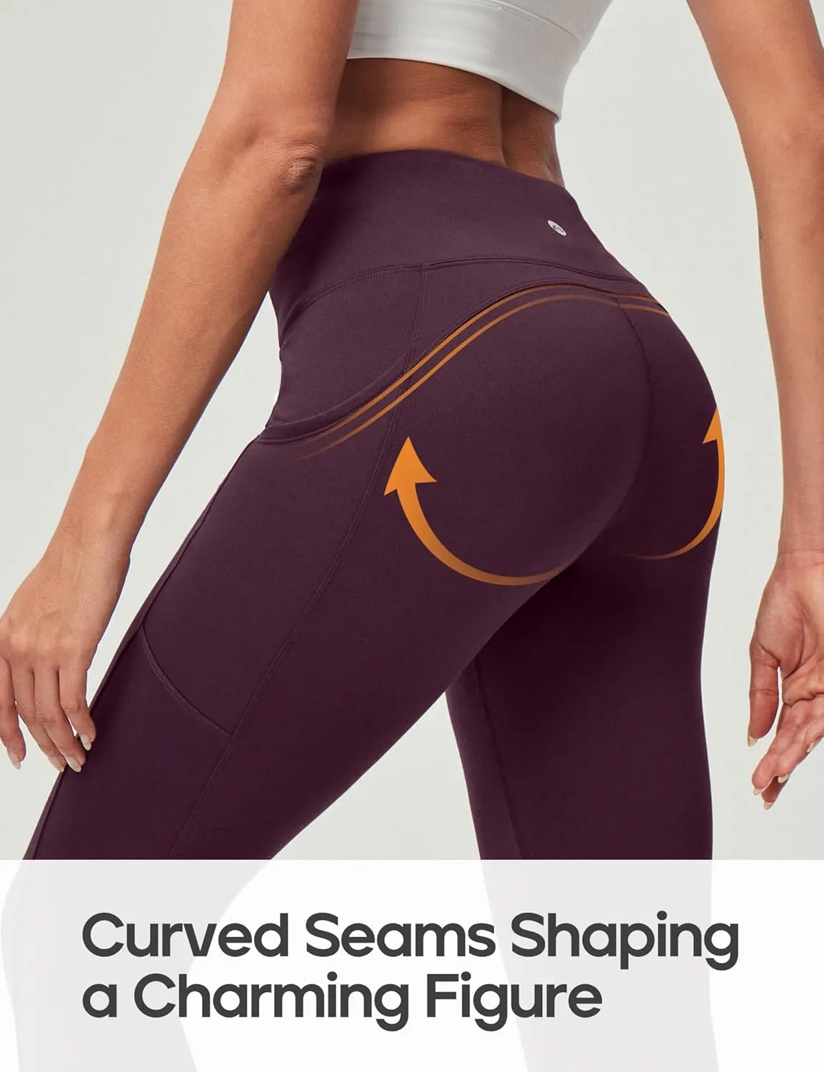 Heathyoga Fleece Lined Leggings Women with Pockets Water Resistant Thermal Leggings Winter Warm Yoga Pants Hiking Running