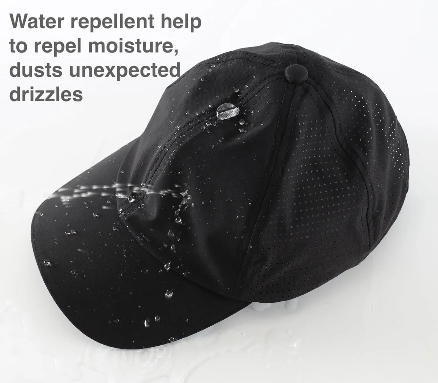 Home Prefer Reflective Water Repellent Quick Dry Airy UPF50  Sun Hat for Men Women Outdoor Sports Baseball Caps Unisex