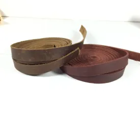 leather strapping, Wrap bracelet .5 inch wide, 2- 48 inch strips dark brown, 2- 60 inch brown, soft supple