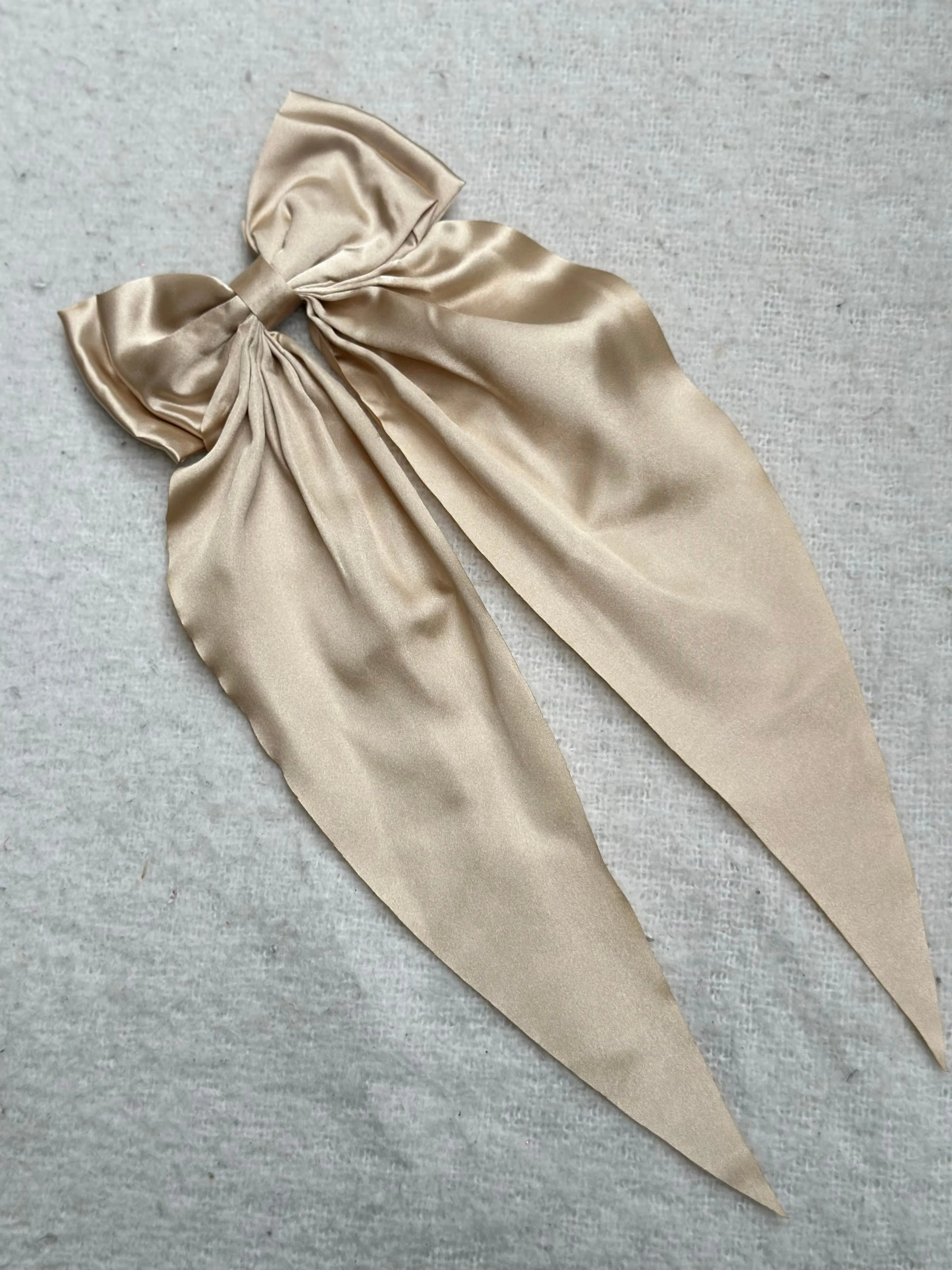 Luciana Silk Bow Hair Clip
