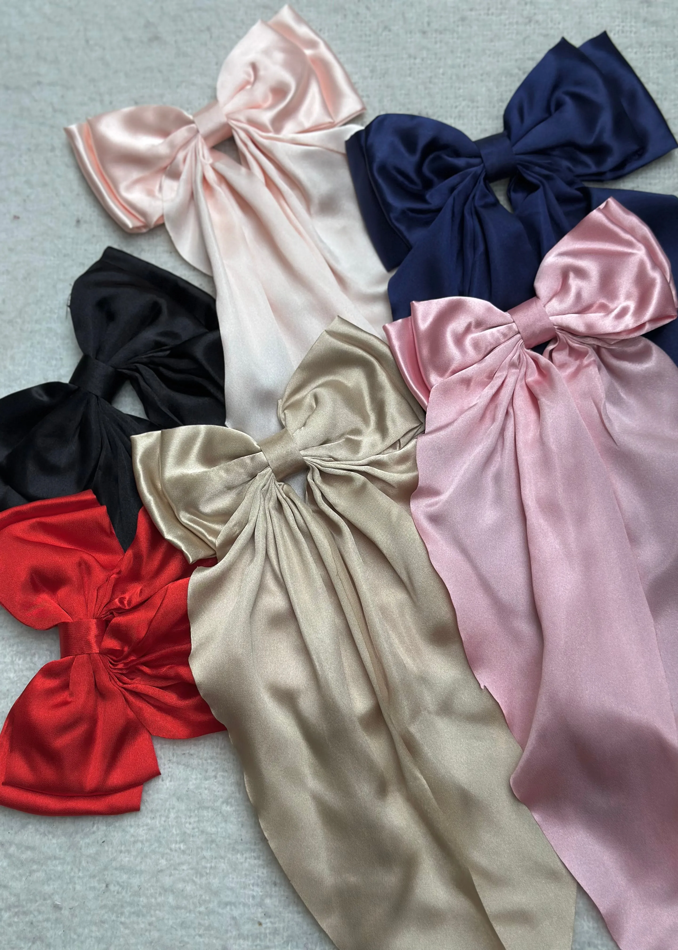 Luciana Silk Bow Hair Clip