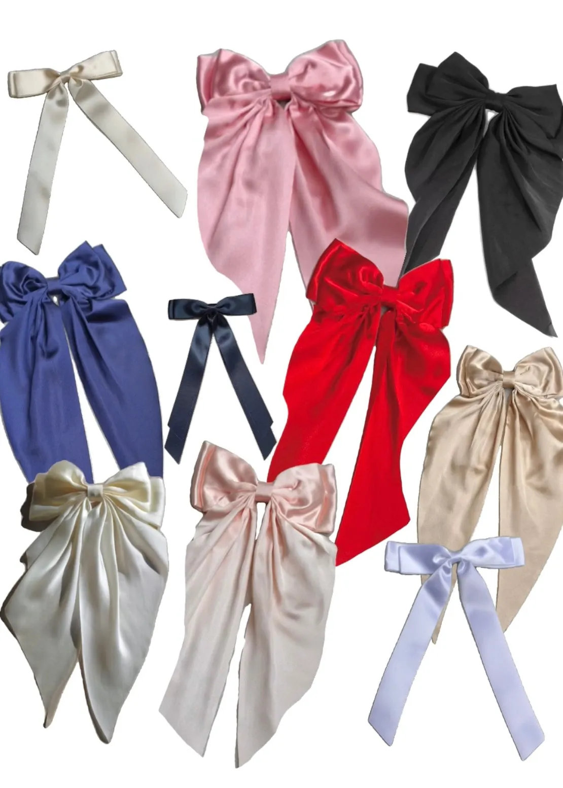 Luciana Silk Bow Hair Clip