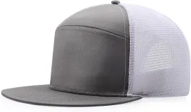 Men Flat Brim Baseball Cap Adjustable Performance Snapback Hat Laser Perforated Breathable Mesh Sport Cap