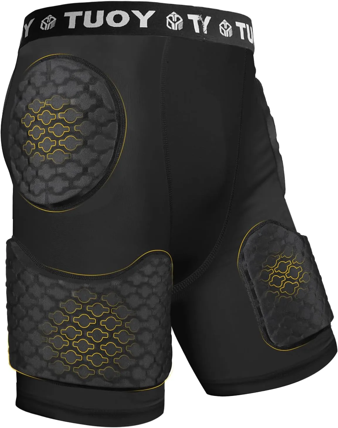 Mens Padded Football Girdle with Pads Hip Thigh Butt Tailbone Protector Pants Youth Adult Protective for Baseball