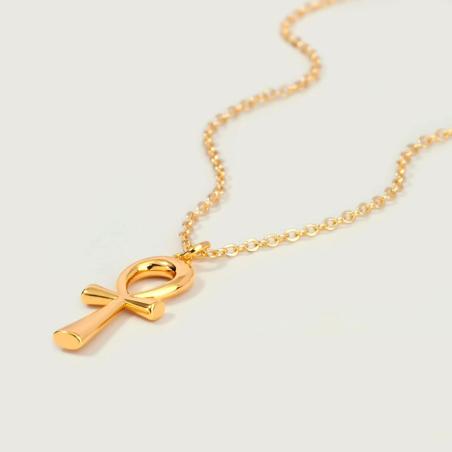 MEVECCO Dainty Gold Cross Necklace for Women - 18K Gold Plated Delicate Minimalist Cubic Zircon Cross Necklaces Cute Faith/Crucifix Jewelry Gift