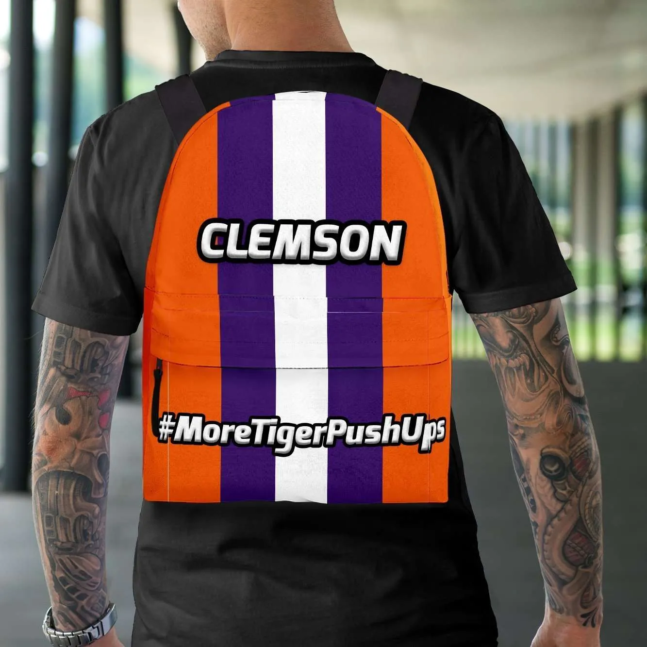 #MoreTigerPushUps Clemson Fan Backpack