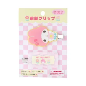 My Melody Hair Clip Set :Pastel Check