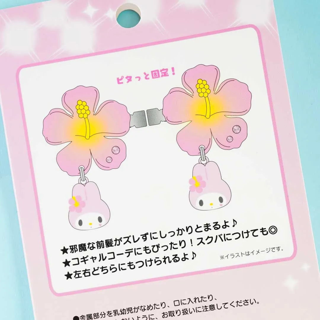 My Melody Hibiscus Gyaru Hair Clip Set