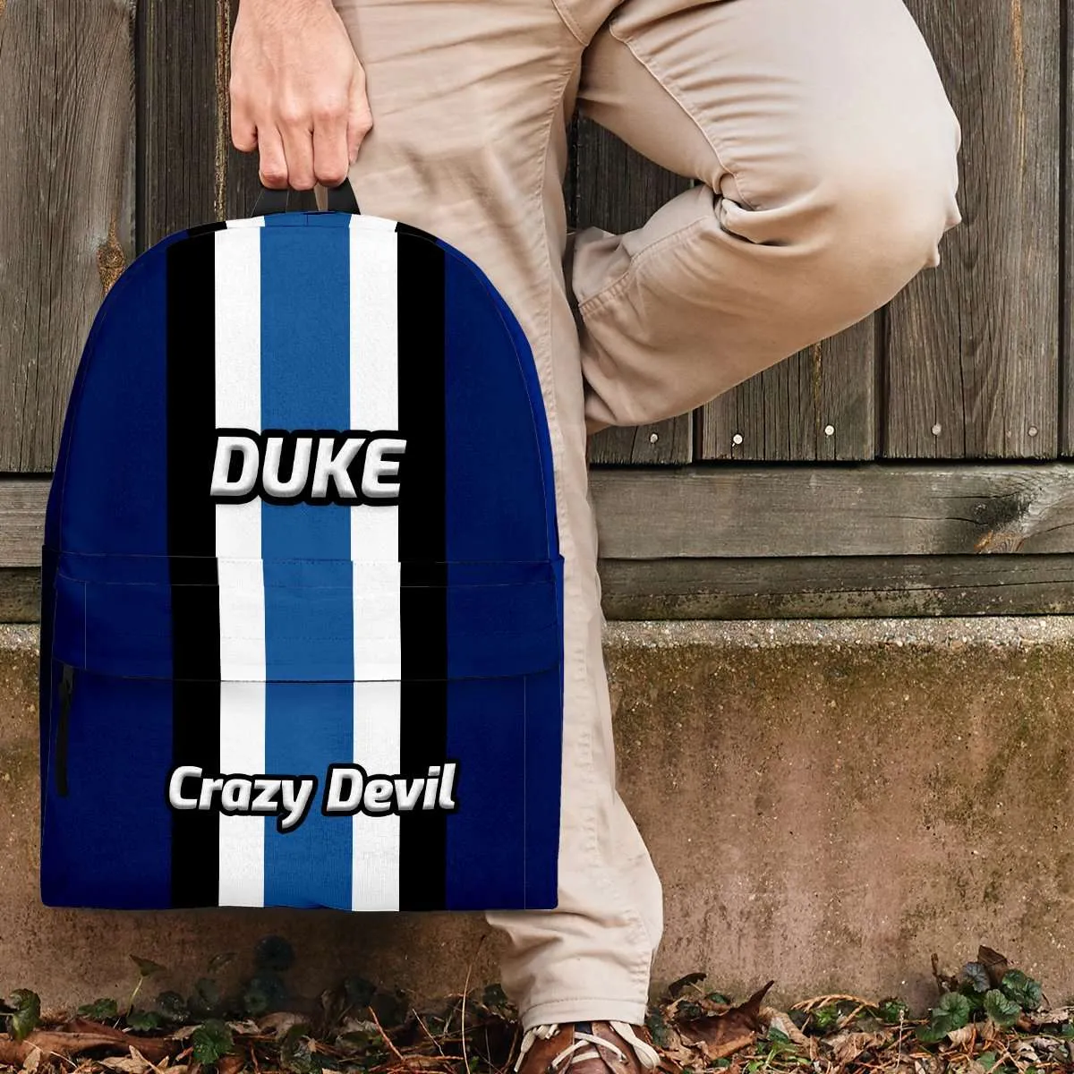 North Carolina Duke Crazy Devil Basketball Fans Backpack