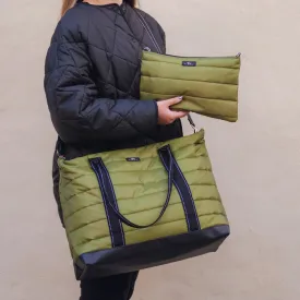 Olive 3 in 1 Large Travel Puffer