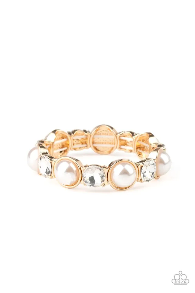 Paparazzi Bracelet ~ Elegant Entertainment - Gold