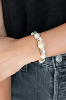 Paparazzi Bracelet ~ Elegant Entertainment - Gold