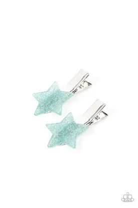 Paparazzi Hair Accessories ~ Sparkly Star Chart - Blue