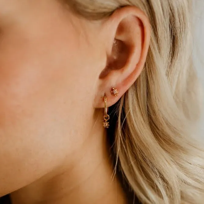 Petite Daisy Studs - Rose Gold