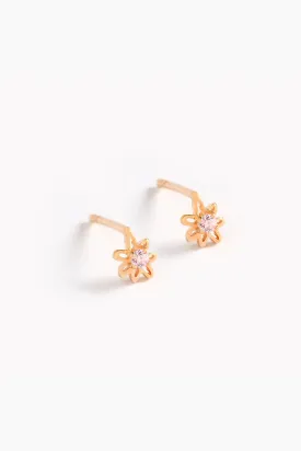 Petite Daisy Studs - Rose Gold
