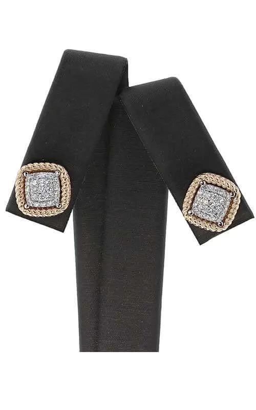 Roberto Coin New Barocco Stud Earrings Rose Gold and Diamond (7771364AHERX)