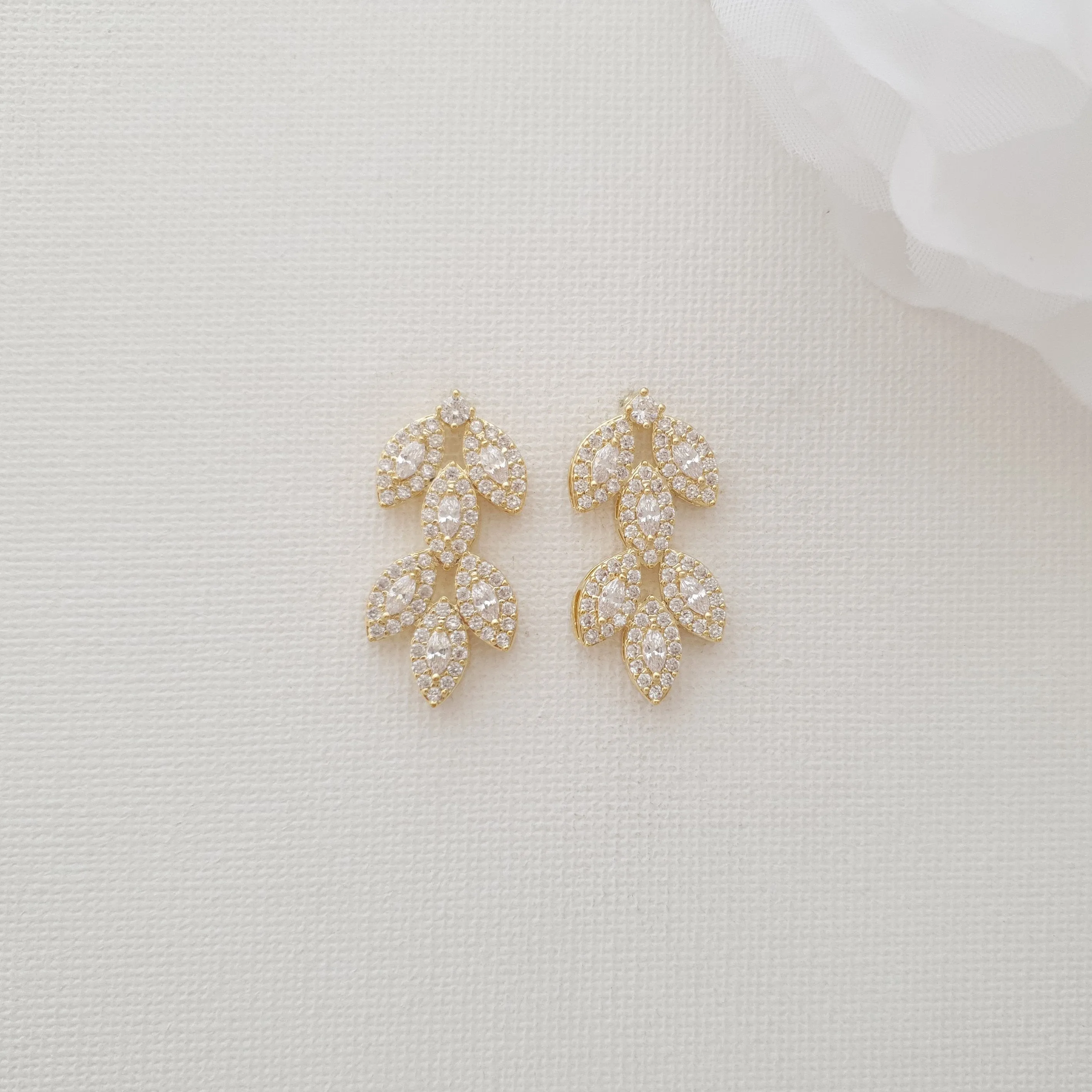 Rose Gold Bridal Jewelry Set-Abby