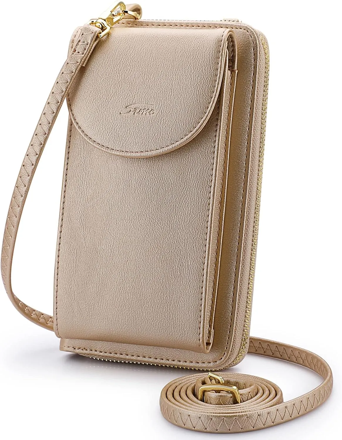 S-ZONE Small Crossbody Bags for Women Cell Phone Purse RFID Blocking Wallet Purses with Credit Card Slots
