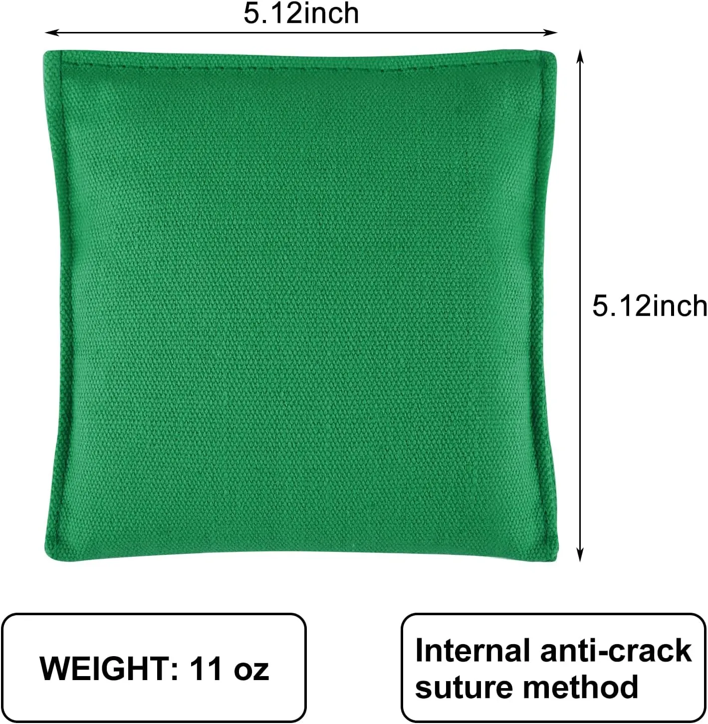 Set of 8 Regulation Cornhole Bags Double Sided, Weather Resistant Bean Bags for Cornhole Toss Game, Corn Hole Beans Bags with Tote Bag