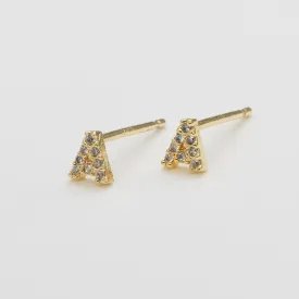 Shiny Initial Studs - Small