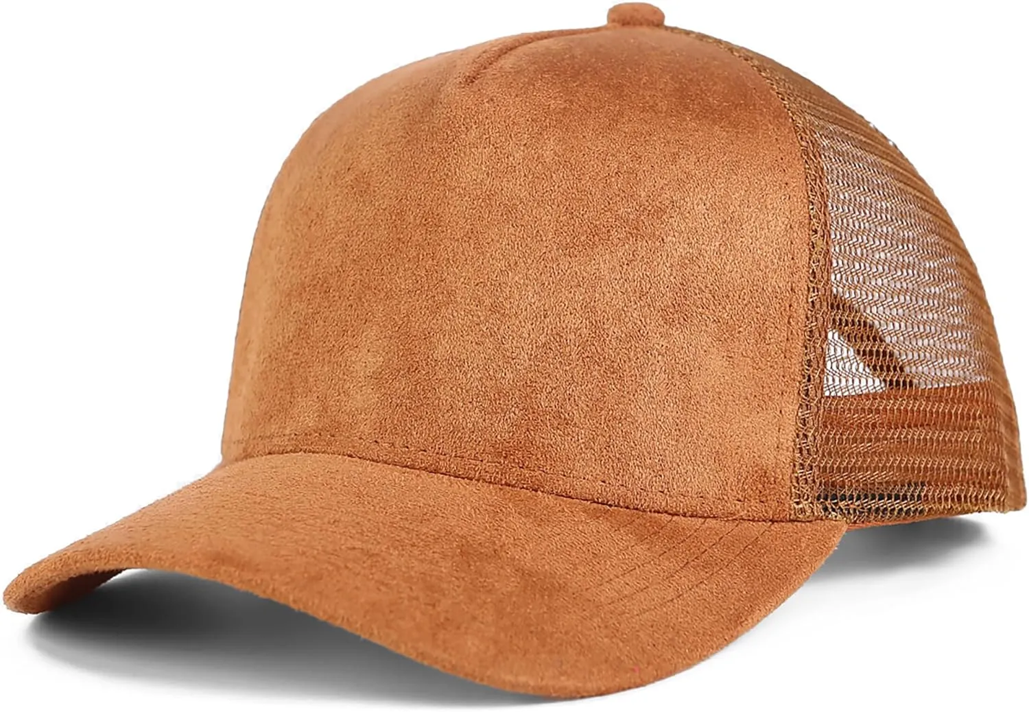 Suede Mesh Back Baseball Caps for Men Women Trendy Trucker Hats Dad Hat Sports Hat Breathable Snapback Hats 2025
