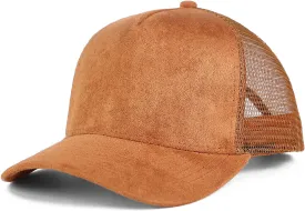 Suede Mesh Back Baseball Caps for Men Women Trendy Trucker Hats Dad Hat Sports Hat Breathable Snapback Hats 2025