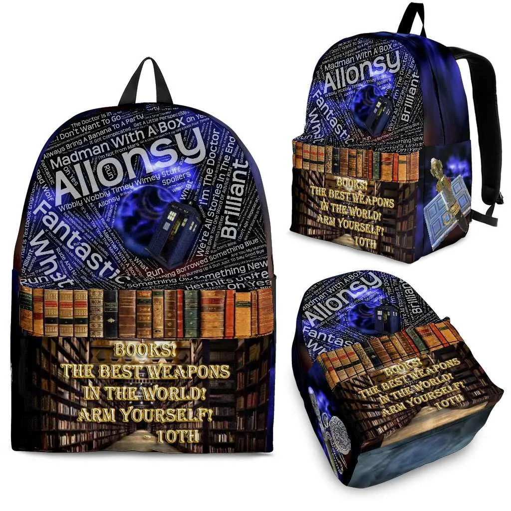 Tenth Doctor Backpack Quotes and Library