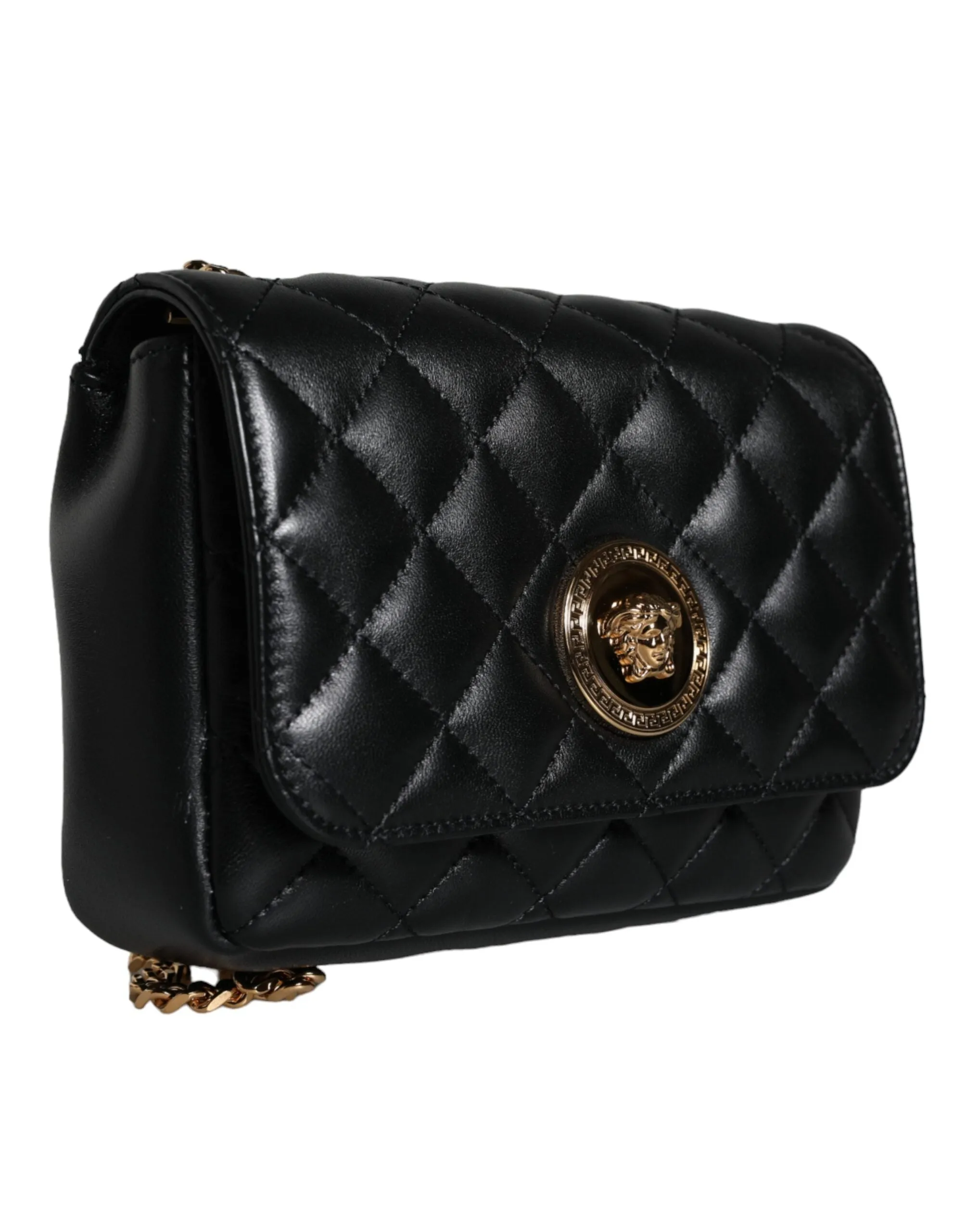 Versace La Medusa Quilted Lambskin Bag