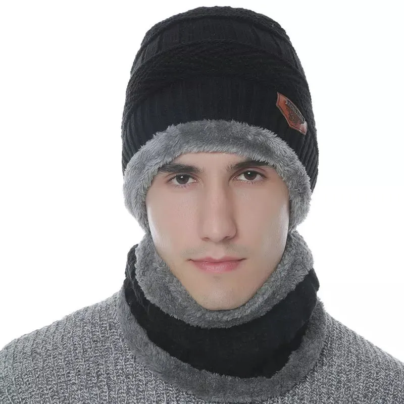 Winter Hat with Neck Warmer (Skullies & Beanies) For Men and Women 012354